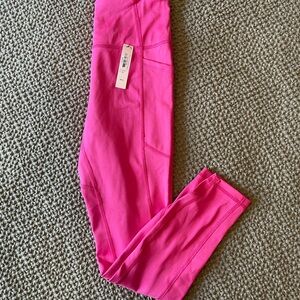 NWT Victoria’s Secret Hot Pink Pocket Leggings